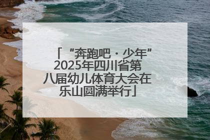 “奔跑吧・少年”2025年四川省第八届幼儿体育大会在乐山圆满举行